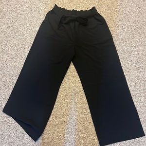 Womens black pull on pants